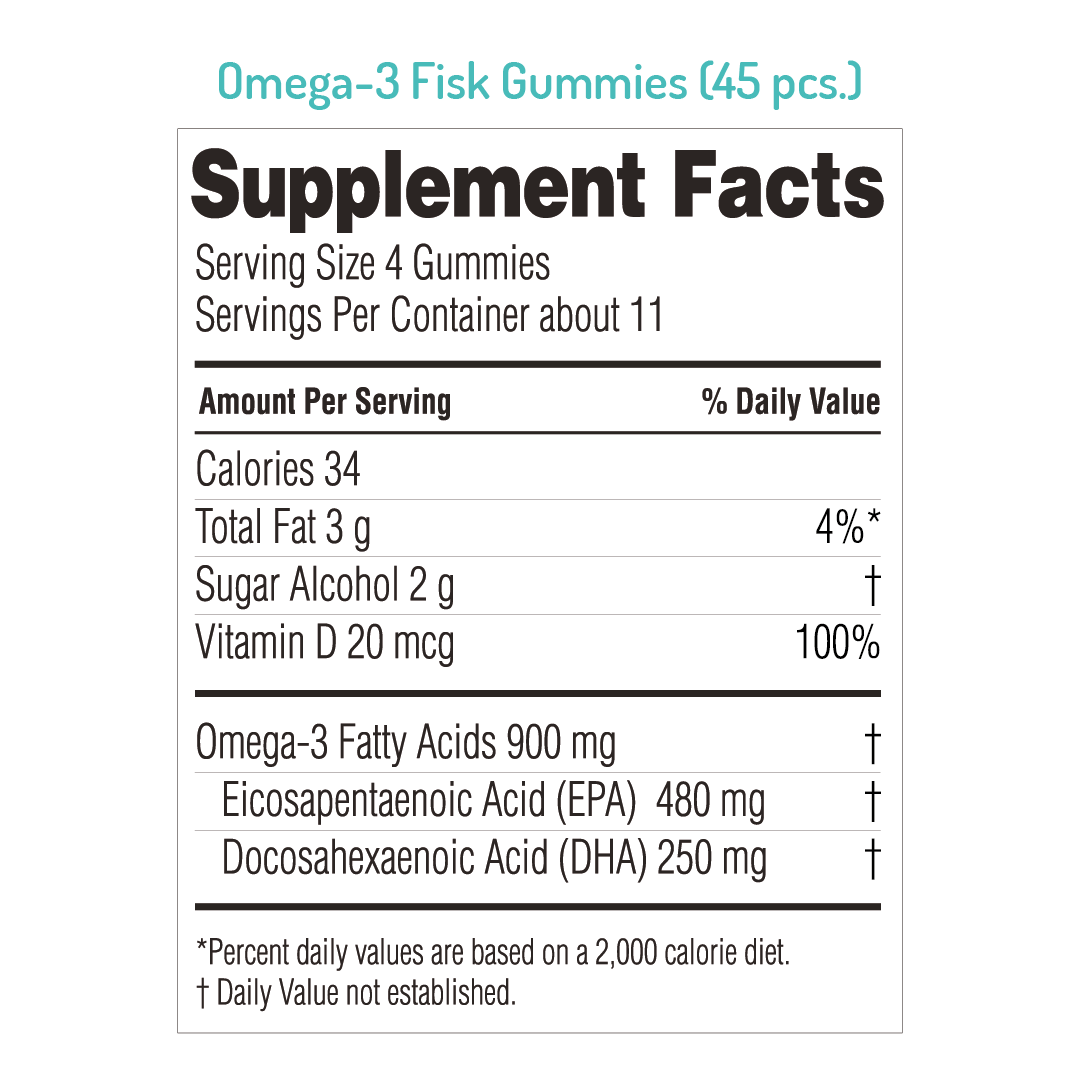 NORSAN Omega-3 FISK Gummies