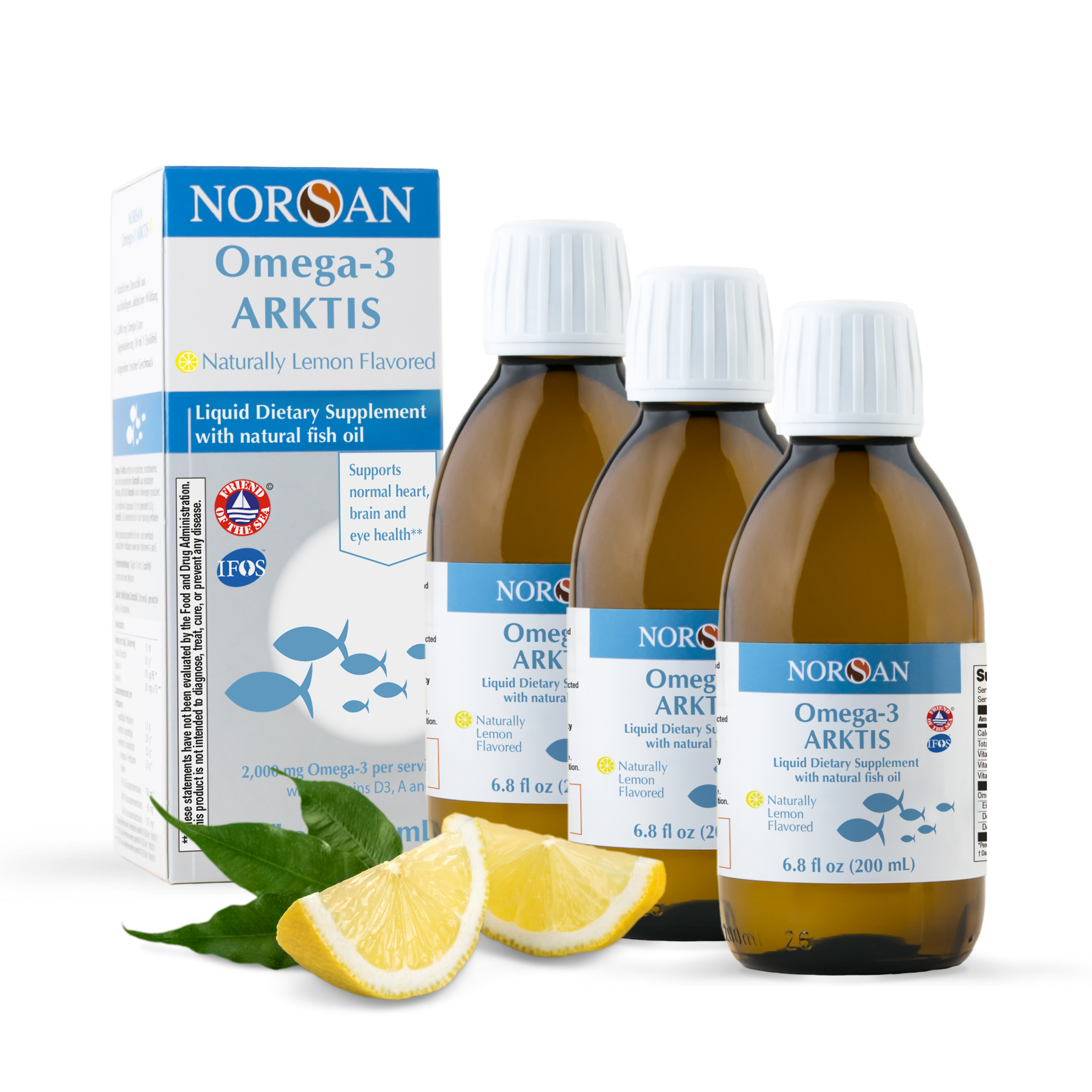 Set of 3x Norsan Omega-3 Arktis Oil