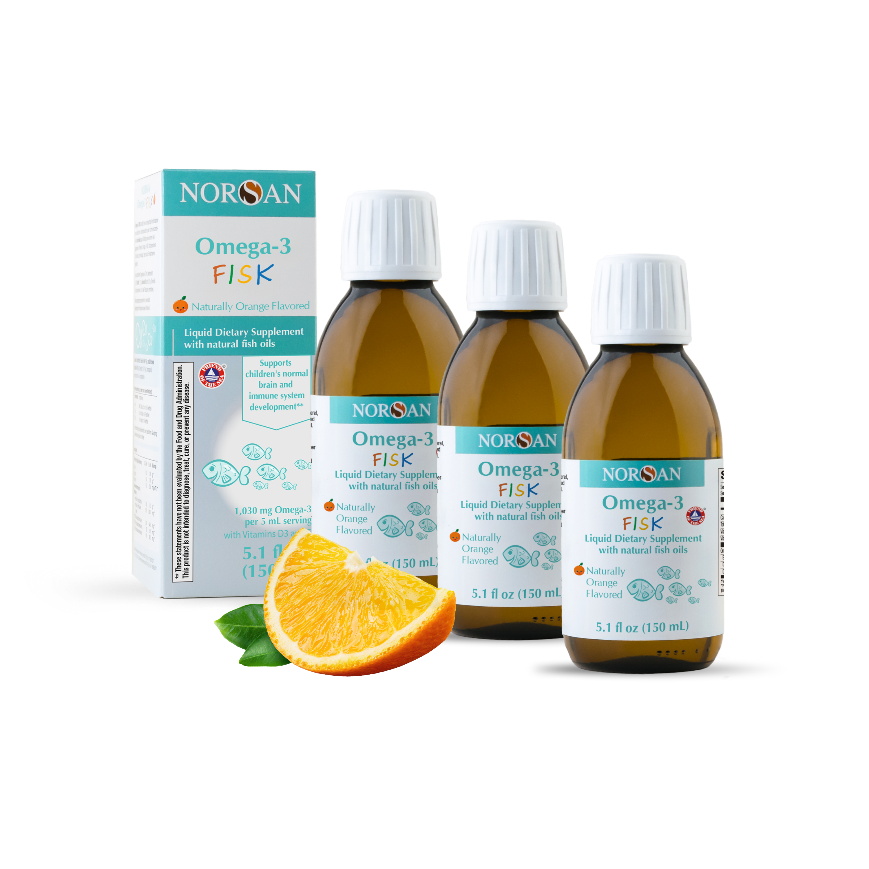 Set of 3x Norsan Omega-3 Fisk Oil