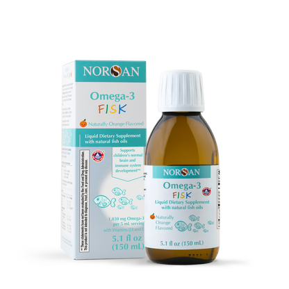 NORSAN OMEGA-3 FISK: Naturally orange flavored - 5.1 fl oz (150 ml)