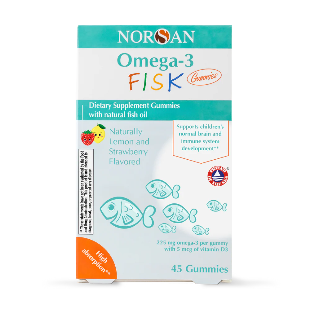 XMAS SET of NORSAN FISK Gummies and OMEGA-3 FISK + Christmas Gift