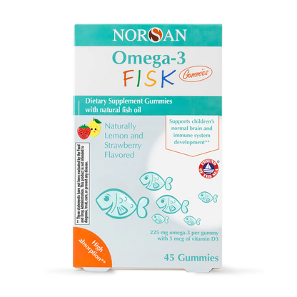 XMAS SET of NORSAN FISK Gummies and OMEGA-3 FISK + Christmas Gift