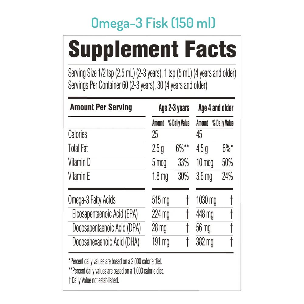 NORSAN OMEGA-3 FISK 6 mos. Bundle - 5.1 fl oz (150 ml)