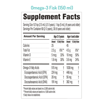 NORSAN OMEGA-3 FISK 6 mos. Bundle - 5.1 fl oz (150 ml)
