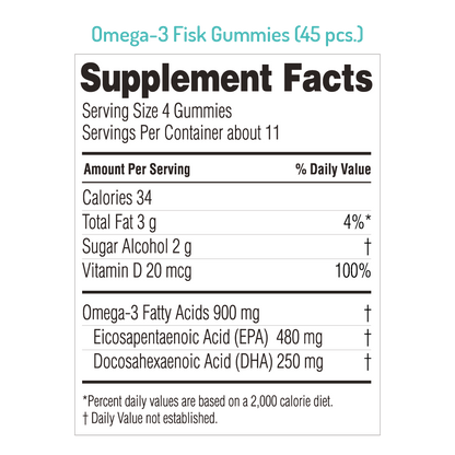 NORSAN Omega-3 FISK Gummies