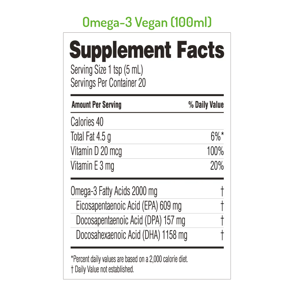 3x Norsan Omega-3 Vegan Oil+Test Bundle