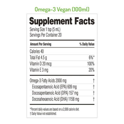 3x Norsan Omega-3 Vegan Oil+Test Bundle