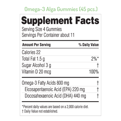 NORSAN Omega-3 Alga Gummies