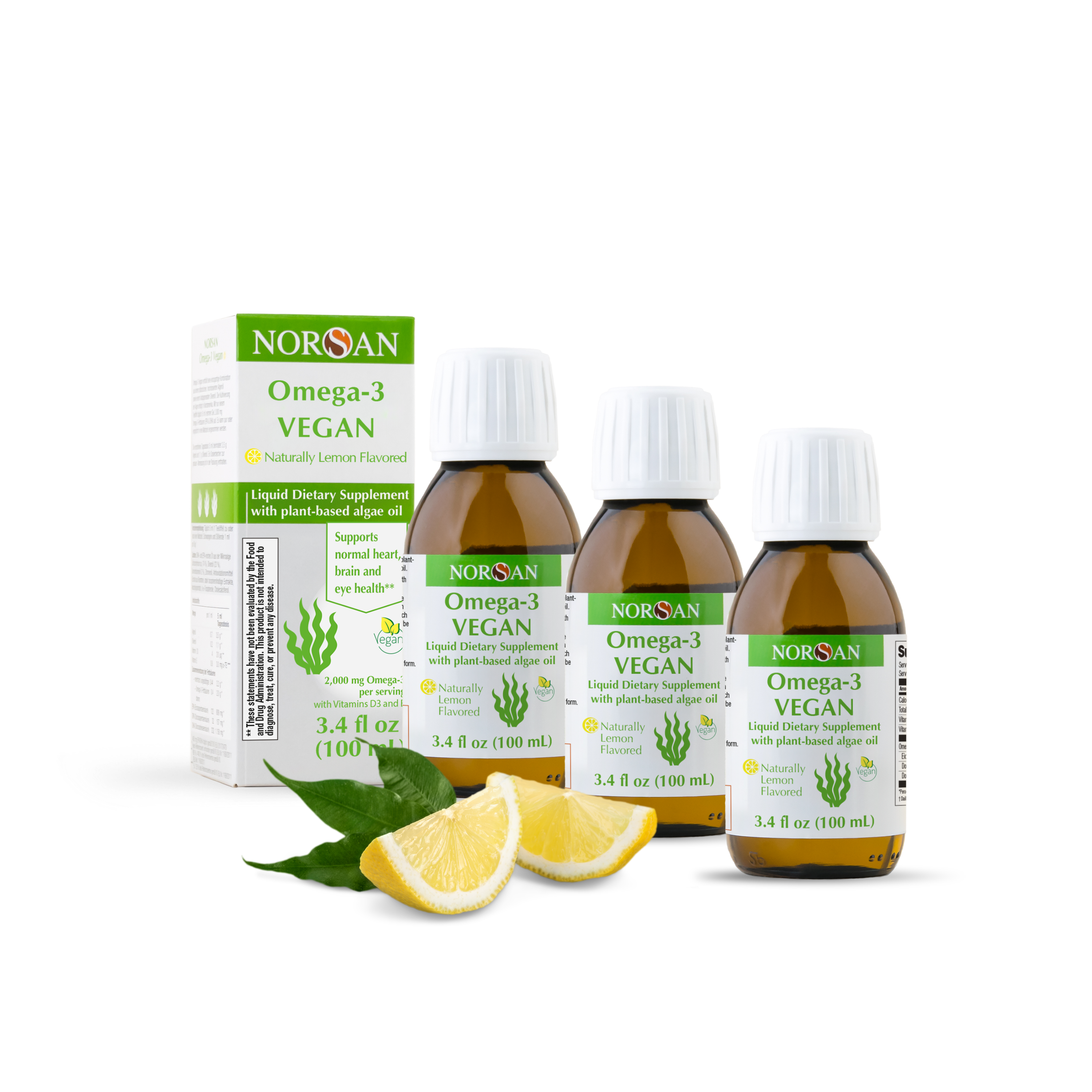 Set of 3x Norsan Omega-3 Vegan Oil